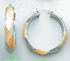 14K Gold Italian Fancy Hoop Earrings