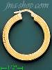 14K Gold Italian Fancy Hoop Earrings