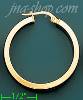 14K Gold Italian Fancy Hoop Earrings