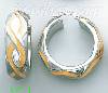 14K Gold Italian Fancy Hoop Earrings