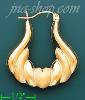 14K Gold Hollow Earrings