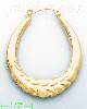 14K Gold Hollow Earrings