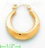 14K Gold Hollow Earrings