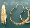 14K Gold Swiss Cut Earrings