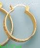 14K Gold Swiss Cut & Designed Hoop Earrings