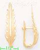 14K Gold Leaf Earrings