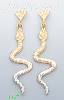 14K Gold 3Color Dia-Cut Earrings