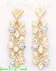 14K Gold 3Color Dia-Cut Earrings