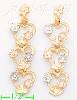 14K Gold 3Color Dia-Cut Earrings