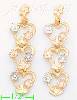 14K Gold 3Color Dia-Cut Earrings