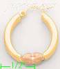 14K Gold Fancy Hoop Earrings