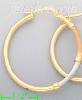 14K Gold Fancy Hoop Earrings