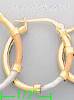 14K Gold Fancy Hoop Earrings