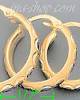 14K Gold Fancy Hoop Earrings