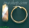 14K Gold Italian Fancy Hoop Earrings