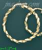 14K Gold Italian Fancy Hoop Earrings