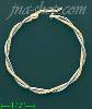 14K Gold Italian Fancy Hoop Earrings