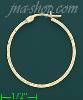 14K Gold Italian Fancy Hoop Earrings