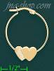 14K Gold Italian Fancy Hoop Earrings