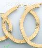 14K Gold Italian Fancy Hoop Earrings