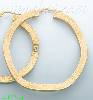 14K Gold Italian Fancy Hoop Earrings