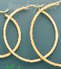 14K Gold Plain & Twist Hoop Earrings