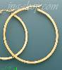 14K Gold Plain & Twist Hoop Earrings