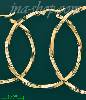 14K Gold Plain & Twist Hoop Earrings