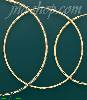 14K Gold Dia-Cut Hoop Earrings