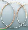14K Gold Dia-Cut Hoop Earrings