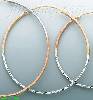 14K Gold Dia-Cut Hoop Earrings