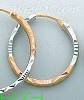 14K Gold Dia-Cut Hoop Earrings