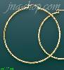 14K Gold Dia-Cut Hoop Earrings