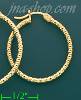 14K Gold Dia-Cut Hoop Earrings