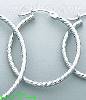 14K Gold Dia-Cut Hoop Earrings