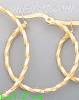 14K Gold Fancy Hoop & Bead Earrings