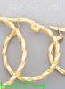 14K Gold Fancy Hoop & Bead Earrings