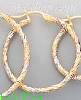 14K Gold Fancy Hoop & Bead Earrings