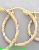 14K Gold Fancy Hoop & Bead Earrings