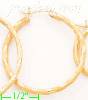 14K Gold Fancy Hoop & Bead Earrings