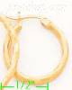 14K Gold Fancy Hoop & Bead Earrings