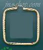 14K Gold Razor-Cut Hoop Earrings