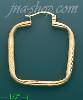 14K Gold Razor-Cut Hoop Earrings