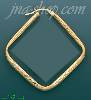 14K Gold Razor-Cut Hoop Earrings