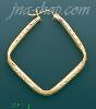 14K Gold Razor-Cut Hoop Earrings