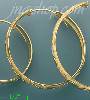 14K Gold 3Color Hoop Earrings