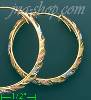 14K Gold 3Color Hoop Earrings