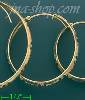 14K Gold 3Color Hoop Earrings