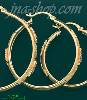 14K Gold 3Color Hoop Earrings