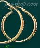 14K Gold 3Color Hoop Earrings